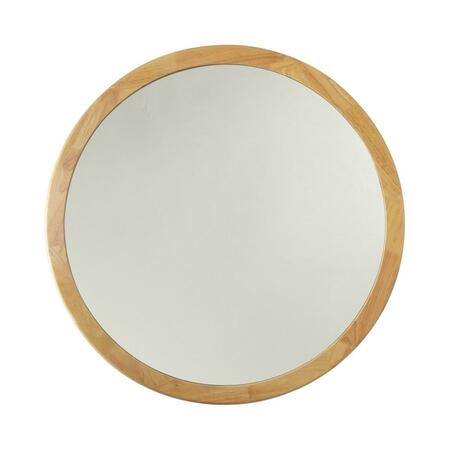 PROCOMFORT 28 in. Reflection Framed Wall Mirror, Oak PR2826338